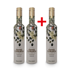 [200분 한정] 2+1 엔뜨레까미노스 유기농 엑스트라버진 올리브오일 스페셜에디션 500ml(에어캡포장), 3개, 500ml