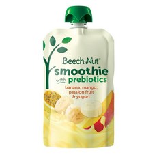 비치넛 베이비 프로바이오틱스 스무디 바나나 망고 패션프루트 요거트 퓨레 100ml 12팩, 12개