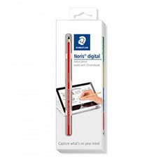STAEDTLER 레드 Noris Digital for Chromebook EMR Stylus 미세한 0.7mm 팁이있는 터치 스크린 입력 펜, 단일상품, 단일상품