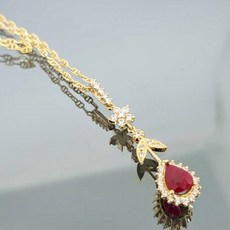 천연루비목걸이
