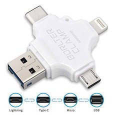 BorlterClamp 128GB USB 플래시드라이브 메모리 스틱 4 in 1 - Micro 타입, 상세내용참조, 상세내용참조