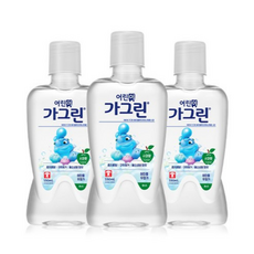 가그린 어린이 에프 유아구강세정제 사과, 27개, 550ml
