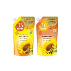 HIMAWARI(해바라기) 리치 리페어 660mL 리필 샴푸1개+컨디셔너 1개 세트