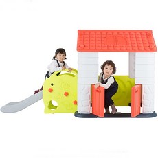 데몰 에듀플레이하우스3 놀이집 미끄럼틀세트 코랄 쿠쿠토이즈하우스, 플레이하우스 코랄, 1개