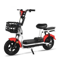 세계일주 성인 전기 자전거 48V 12A 30-40km 주행가능거리 여성용 전기자전거 CK22(부가세 포함 )(95%조립), 빨간
