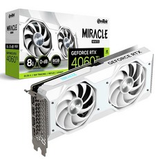 [emTek] GeForce RTX 4060 Ti MIRACLE WHITE D6 8GB
