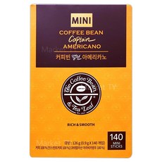 커피빈 캡틴 아메리카노 미니 140T, 0.9g, 140개입, 1개