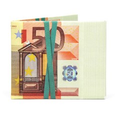 디월아트 유로 화폐 플렉스 친환경 종이지갑 (TW-WA-090)