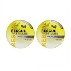 바하 레스큐 파스틸 블랙 커런트 맛 35개입 2팩 Bach RESCUE PASTILLES Black Currant Flavor