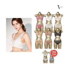 [발레리] [VALERY] 오가닉 코튼 반전 브라팬티 패키지 (6세트+랜덤 2세트)
