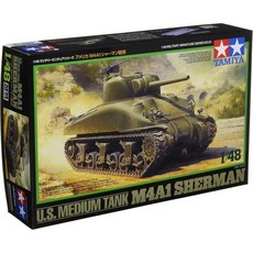Tamiya Néant 32523 1:48 미국 전차 셔먼 M4A1 Früh.A. - 모형 플라스틱 조립 키트 정교한 복제품 다채로운 색상