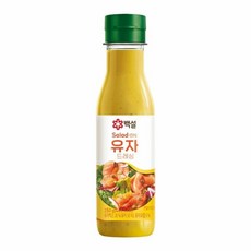 다이어트 건강 샐러드 소스 CJ 상큼한 백설 유자 드레싱, 250g, 1개