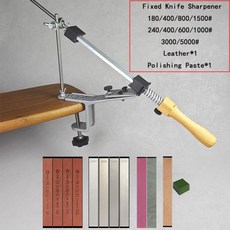 각도 고정 칼 숫돌 주방 연삭 시스템 다이아몬드 연마기 목공 연마 도구 오일스톤 호닝, 1개, 08 SET 12