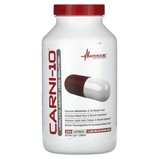 Metabolic Nutrition Carni-10 5000mg 캡슐 240정(캡슐 1정당 625mg), Metabolic Nutrition Carni-1..., 1개, 240정