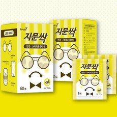 지문싹 180매(60매x3) 안경닦이(티슈) 안경클리너액정크리너, 3개