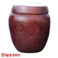 오동나무 통 원목 쌀항아리 25kg 쌀뒤주