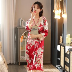 202 가을과 잠옷의 프릴 레이스처럼 실크 앤틱 잠옷녀입니다.