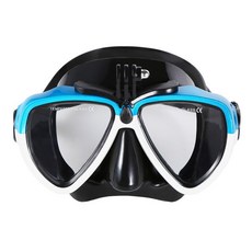 Lixada 안티-안개 수영 마스크 스쿠버 다이빙 마스크 카메라 마운트 수중 스노클 고글 다이빙 장비 여성 남, 01 Goggles