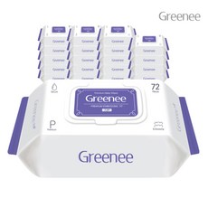 [그리니] (Greenee) 프리미엄 아기물티슈 퍼플 72매 X 20팩 캡형, 상세 설명 참조, 상세 설명 참조