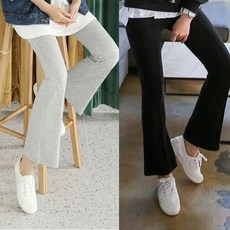 솔이네 봄 가을 무지 핀탁 나팔 레깅스 77 88 2size
