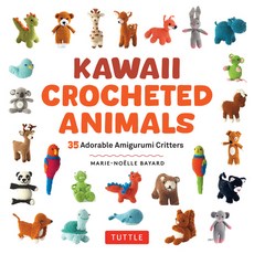 (영문도서) Kawaii Crocheted Animals: 35 Adorable Amigurumi Critters Paperback, Tuttle Publishing, English, 9780804858021