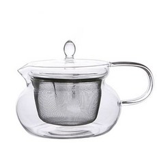 [지방사]유리 티포트 400ml 무지 YU062S 주방인테리어소품 YU+:9266ML+15.9PL, 본상품선택