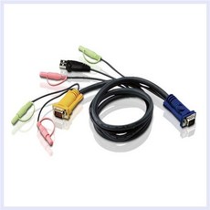 MDJ4765 USB KVM 케이블 오디오지원 1.8M 2L/5302U/607/ATEN, 상세페이지 참조