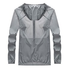 여름 자외선차단 후드집업 스판 바람막이 점퍼 W076J+국내발송 - 이미지 3