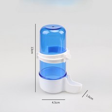 조류 자동 피더 블루 버드 피더 앵무새 새장 자동 피더 그릇 및 술꾼 1 PC, 1개
