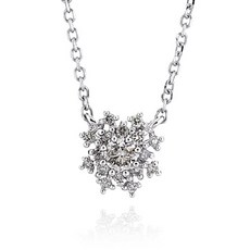 눈꽃다이아목걸이