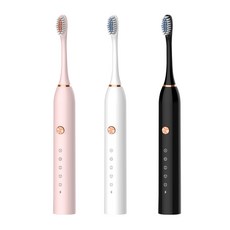 Xiaomi 전동 칫솔 성인 충전식 음파 슈퍼 자동 부드러운 브러시 학생 파티 커플 정장 남성과 여성, 흰색 + 2 브러쉬 헤드