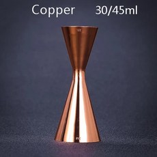 측정 칵테일 지거 도구 실버 구리 골드 바웨어 일본 스타일, 3.Copper 30-45ml, 1개