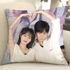 성의 유리미인살 사진 쿠션 굿즈 우사봉 중국배우 중드, S