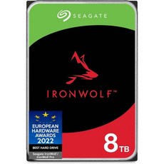 Seagate IronWolf 8TB NAS 내장 하드 드라이브 HDD – RAID 네트워크 연결 스토리지를 위한 3.5인치 SATA 6Gbs 7200RPM 256MB 캐시 좌 - 8thdd