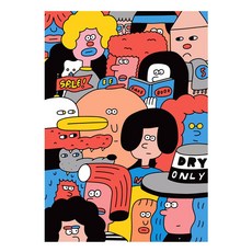 24오클락 아트 패브릭 포스터 중형 대형, 피플즈