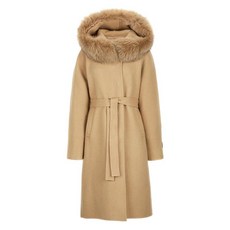 헤지스 여성 19FW 카멜 탈착퍼 알파카혼방 후드코트 HSCO9D032CM