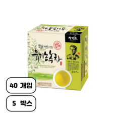 쌍계명차 김동곤 명인이만든 유기농 녹차, 1.2g, 40개입, 5개