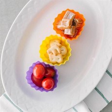 국산 실리콘 반찬칸막이 도시락칸막이 도시락 파티션 주방 꿀템, 단품, 1개