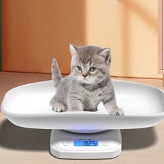 반려견체중계 애견샵 동물병원 가정용 디지털 측정, 화이트 업그레이드 모델 (3g-20kg)