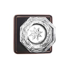 Classic Crystal Door Handle 6 sets passage function for hall and c (6 Pack Passage Hall ／ Closet), 6 Pack, Passage Hall ／ Closet