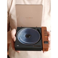 원목 무선 CDP CD플레이어 클래식 고음질 블루투스, 무선 CD플레이어 -우드그레인 + 전용 받침대 세트, 상세페이지 참고