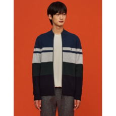 [갤러리아] 빈폴20FW 컬러 블록 풀 집업 카디건(BC085AA30)