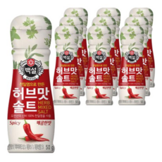 백설 허브맛 솔트 매콤한맛 50g, 10개