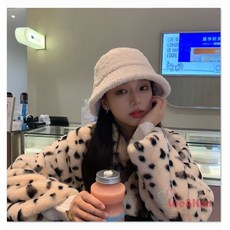 리앤킴 여성 겨울 뽀글이 후리스 벙거지 모자 LZ146