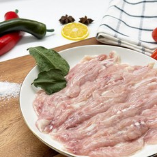 [컴닭] 식탁물가안정가 100% 국내산 닭특수부위 뼈없는 닭목살 냉동 1kg, 3개