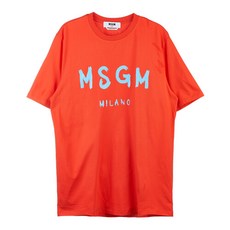 MSGM [라벨루쏘] [MSGM] 3240MM510 227298 17 브러쉬로고 남성 티셔츠