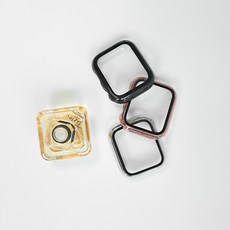 애플워치 케이스 9 울트라 SE2 8 7 6 호환, 핑크, PC강화유리케이스, 38mm, 1개