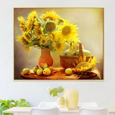 해바라기실십자수