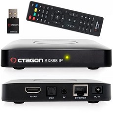 [독일] 671418 Octagon SX888 H265 Mini IPTV Box Receiver with Stalker m3u Playlist VOD Xtream WebTV, Mit 300 Mbps WLAN Stick