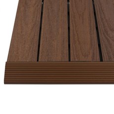 NewTechWood 1인치 x 1피트 퀵데크컴포지트데크타일 일자형근막4개상자브라질이페, Brazilian Ipe NewTechWood